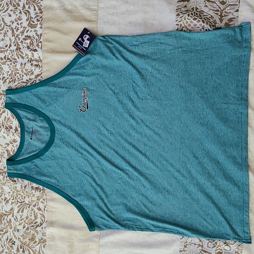 Champion 2XL Micro-Stripe Tank Top - Pit 25" ; Length 31.5"